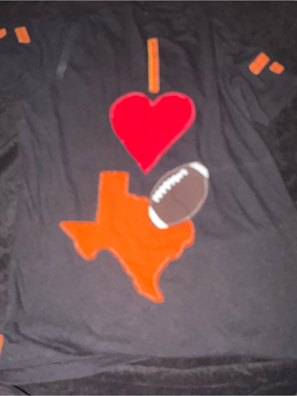 I ♥ Texas Football Black Tee